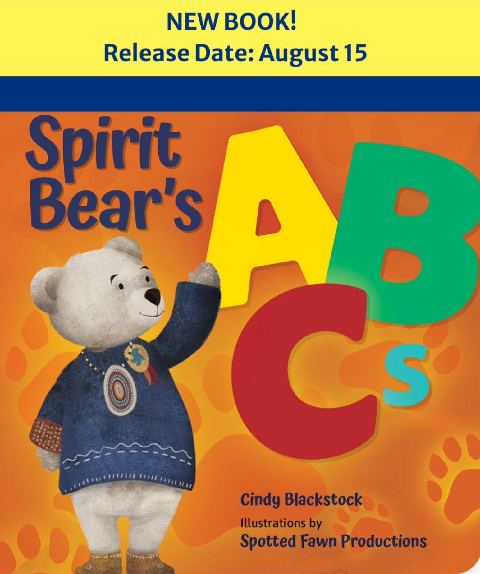 Spirit Bear's ABCs cover with release date