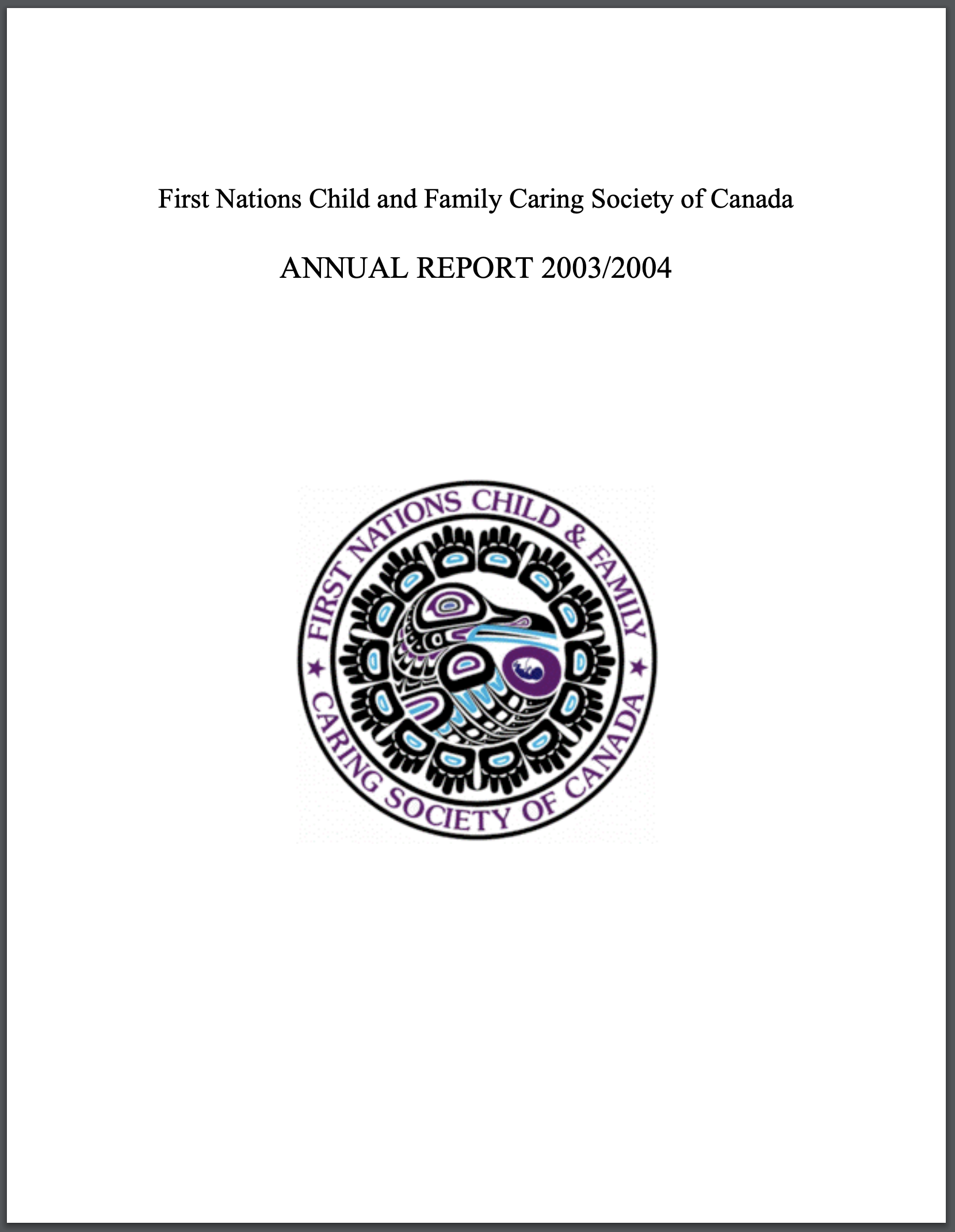 Annual Report 2004 Cover