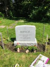 Creating a permanent garden at P.H. Bryce headstone in 2017